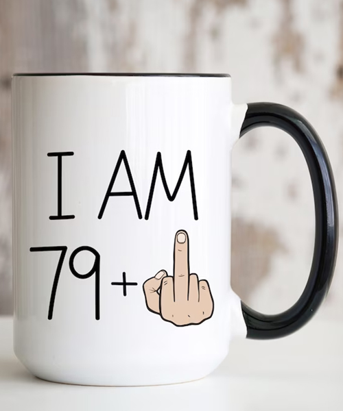 79 Plus Mittelfinger Becher 